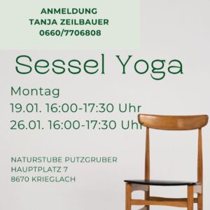 Yoga am Sessel