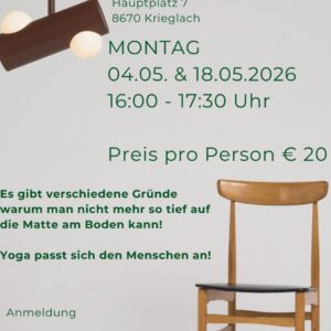 Yoga am Sessel