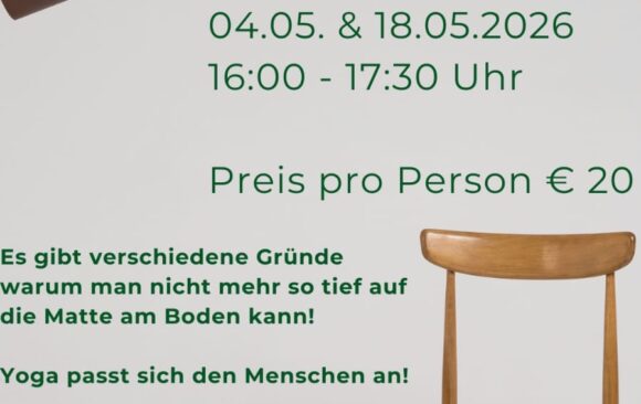 Yoga am Sessel