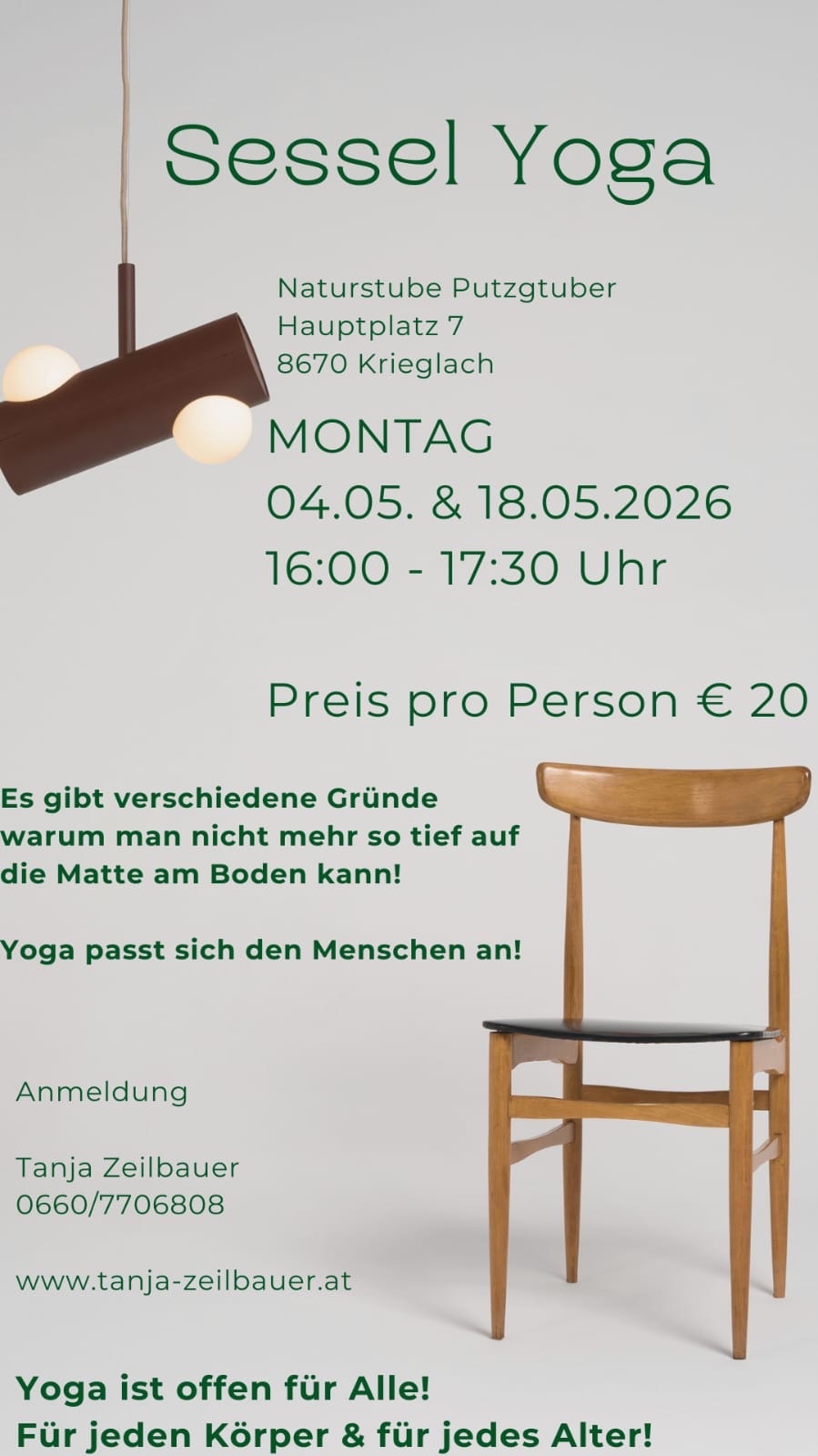 sess Yoga am Sessel