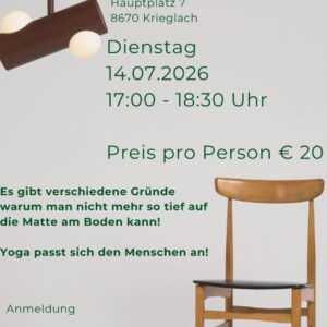 Yoga am Sessel