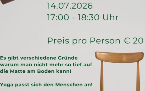 Yoga am Sessel
